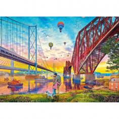 Puzzle 1000 pieces : Three Bridges Crossing   