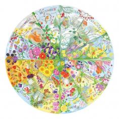 Puzzle 500 pieces Circle : A year in the garden