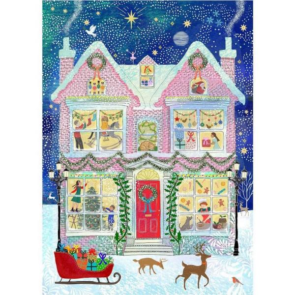 Puzzle 500 pièces : La maison pour Noël - Gibsons-G3608