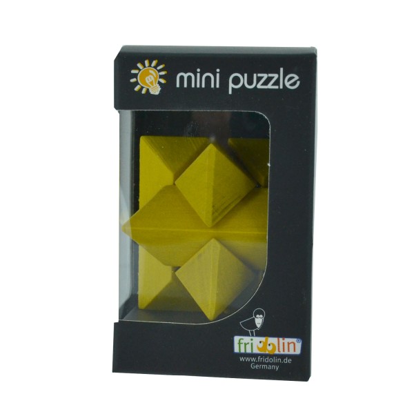 Casse-tête en bois Mini puzzle : Jaune - Gigamic-17594