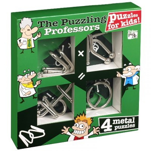 Casse-têtes en métal x 4 Professor Puzzle : Junior - Gigamic-PPMK