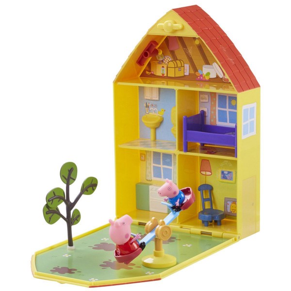 Ensemble Peppa Pig : Maison avec jardin et 2 figurines - Giochi-PPC11