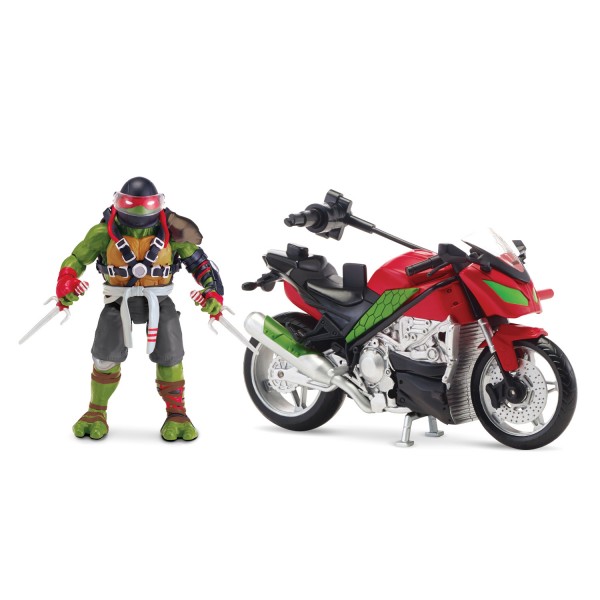 Figurine + Véhicule Tortues Ninja 2 : Raphael et son Ragin' Racer - Giochi-TUV04-3