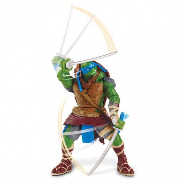 Figurine deluxe articulée à fonction Tortues Ninja : Leonardo - Giochi-5475-1