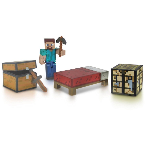 Figurine Minecraft : Coffret Survie Steve - Giochi-2421