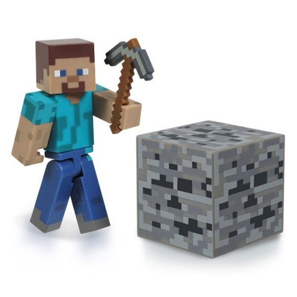 Figurine Minecraft avec accessoires : Steve - Giochi-2420-1