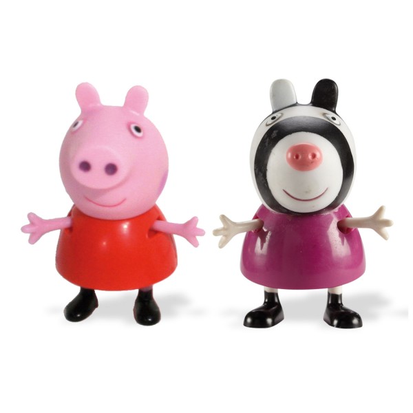 Figurines Peppa Pig : Peppa et Zoé zèbre - Giochi-4965-6