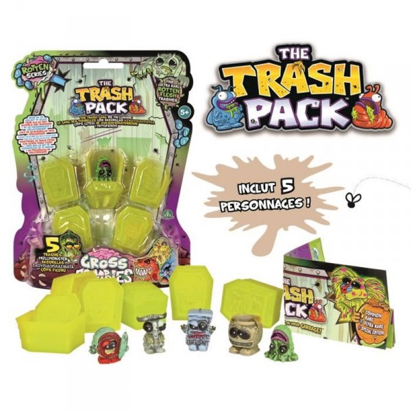 Figurines Trash Pack : Blister de 5 zombies avec cercueils - Giochi-6643