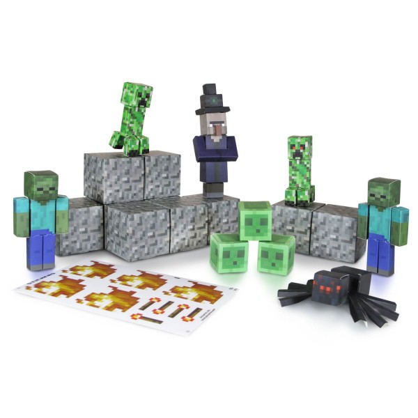 Kit construction papier Minecraft : Hostile Mobs - Giochi-2422-2