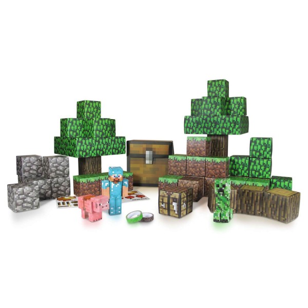 Kit construction papier Minecraft : Pack Deluxe : 90 pèces - Giochi-2424
