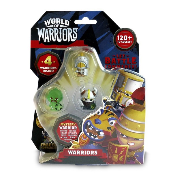 Pack 4 figurines World of Warriors - Giochi-WFW02