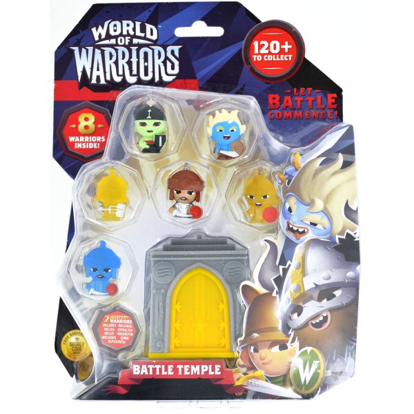 Pack figurines World of Warriors : Temple porte jaune - Giochi-WFW03-Jaune