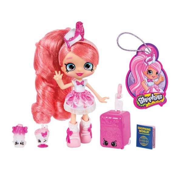 Mini poupée Shopkins - Shoppies : World Vacation USA - Pinkie Cola - Giochi-HPP12