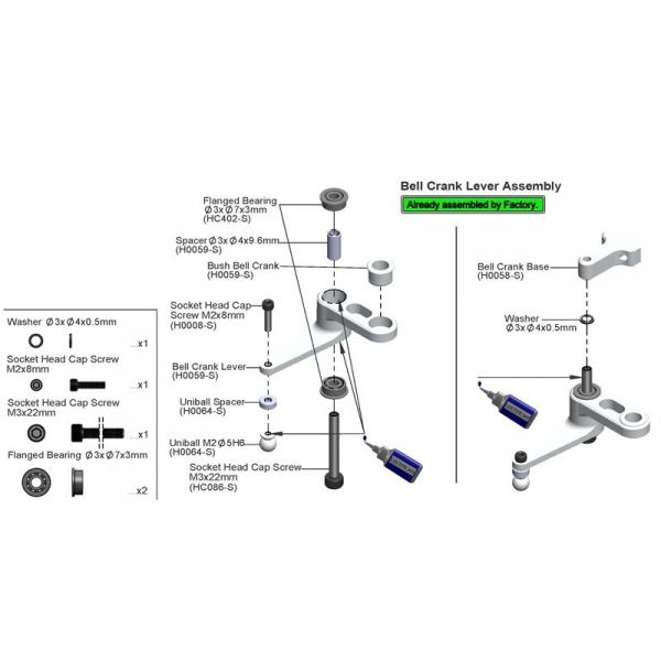 Base aluminium Goblin 630/700/770 - SAB HD - REZ-H0058-S