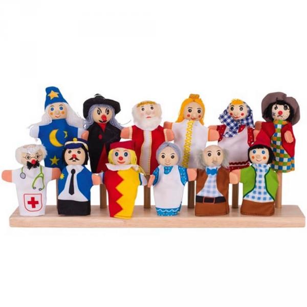 Assortiment de 12 marionnettes à doigt - Goki-86SO399