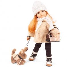 Hannah doll and her dog: 50 cm