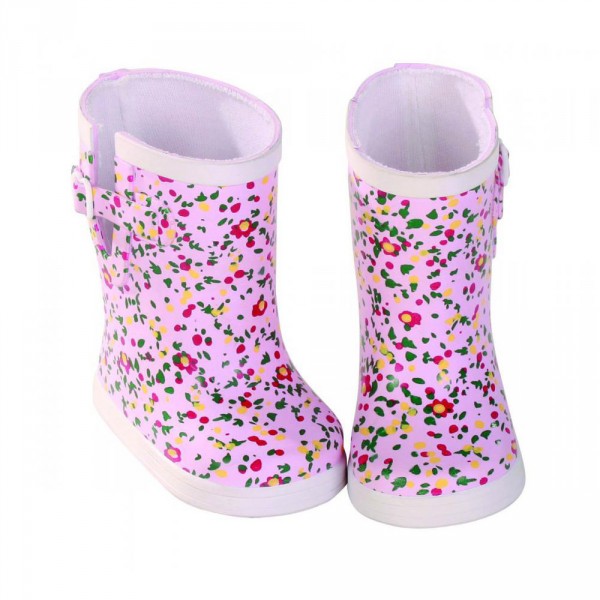 Clothes for dolls from 42 to 50 cm: Flowered rain boots - Gotz-3402150