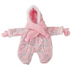 Clothes for dolls measuring 30 to 33 cm: Pink jumpsuit for baby