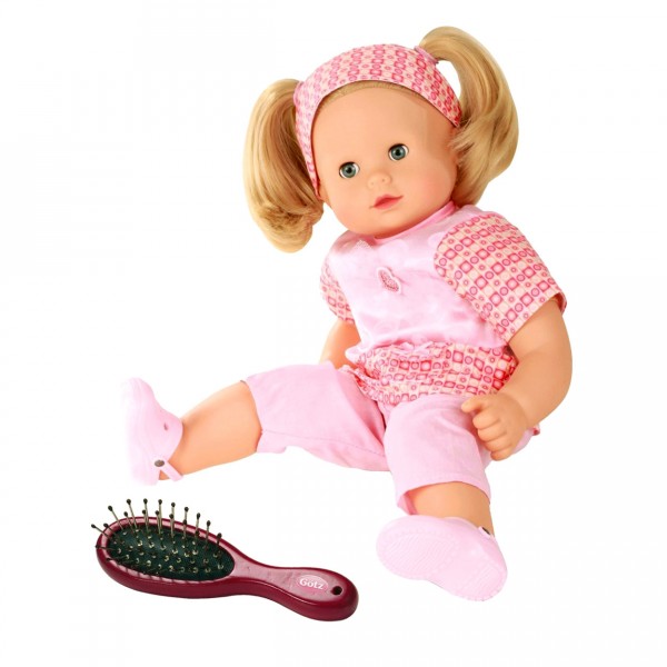 Maxy Muffin doll 42 cm blonde hair with pink outfit and brush - Gotz-1427172