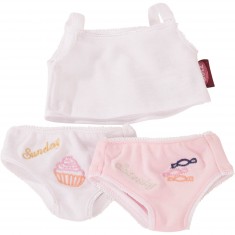 Clothes for 30 to 33 cm doll: Weekend underwear set