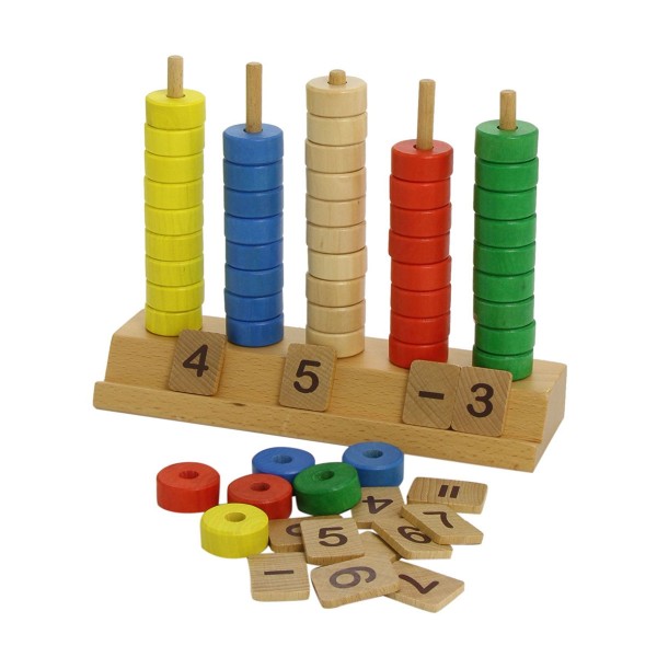 Wooden abacus: Vertical abacus - Diset-Goula-51050