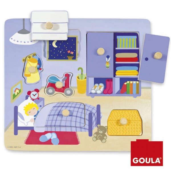 7 Teile Holzarmatur: Das Kinderzimmer - Diset-Goula-53034