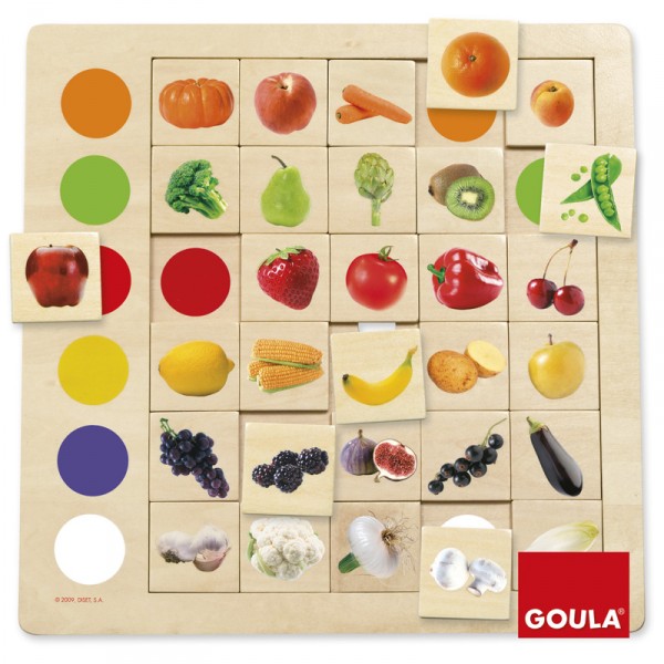 Juego educativo Asociación color-fruta - Diset-Goula-55134