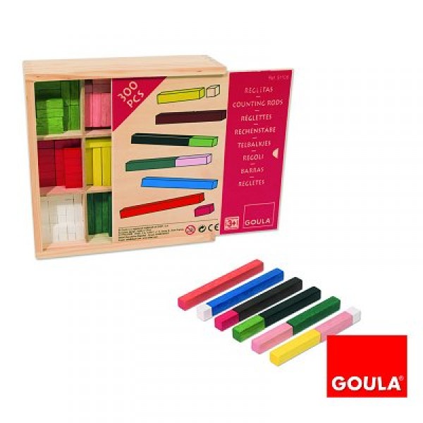 Mathematical initiation rod box: 300 pieces - Diset-Goula-51106