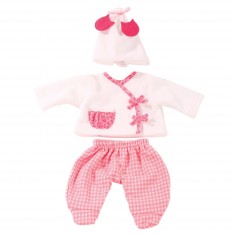 Clothes for dolls measuring 30 to 33 cm: Night set with white hat