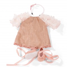Kleidung für Puppen von 45 bis 50 cm: Kleid, Stirnband und Schuhe