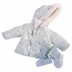 Kleidung für Puppen von 45 bis 50 cm: Mantel und Stiefel