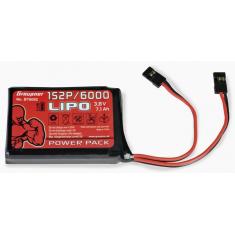 Accu TX/RX Lipo 1S 3.8V 6000mAh Graupner