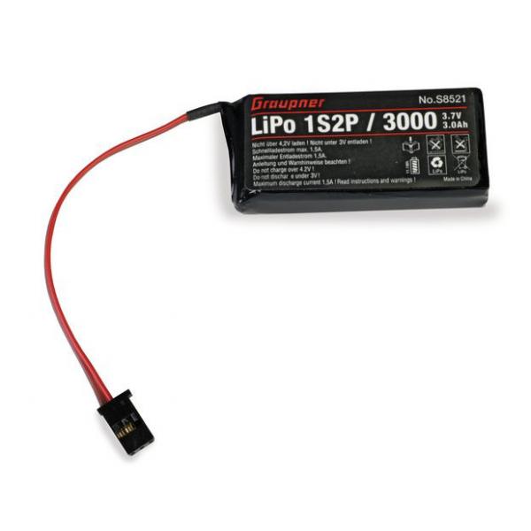 Accu Lipo 1S 3000mAh 3.7V MZ-12 - GRAS8521