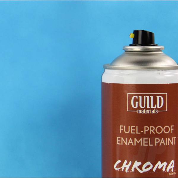 Peinture Chroma Matt Enamel (Résistant Carburant) Bleu Clair - Light Blue (400ml Aerosol) - Guild Ma - GLDCHR6505