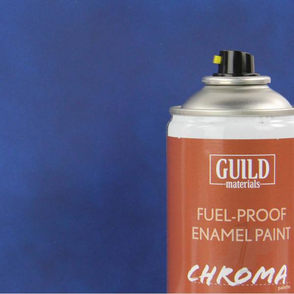 Peinture Chroma Matt Enamel (Résistant Carburant) Bleu Foncé - Dark Blue (400ml Aerosol) - Guild Mat - GLDCHR6504