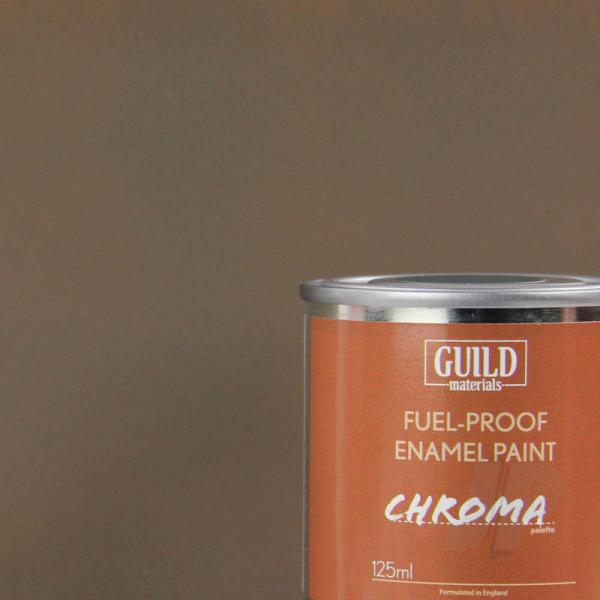 Peinture Chroma Matt Enamel (Résistant Carburant) PC10 Dirty Brown (Pot 125ml) - Guild Materials - GLDCHR6316