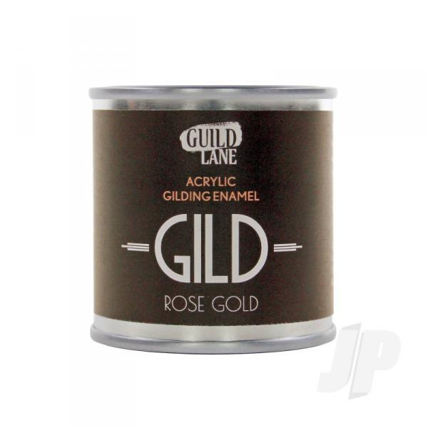 GILD Peinture acrylique émaillée pour dorure or rose (boîte de 125ml) - GLDGDRG0125