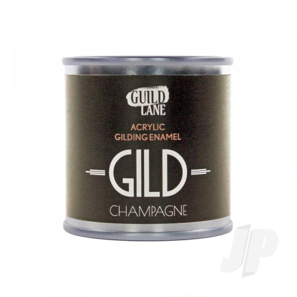 GILD Peinture acrylique pour dorure et émail Champagne (pot de 125ml) - GLDGDCM0125