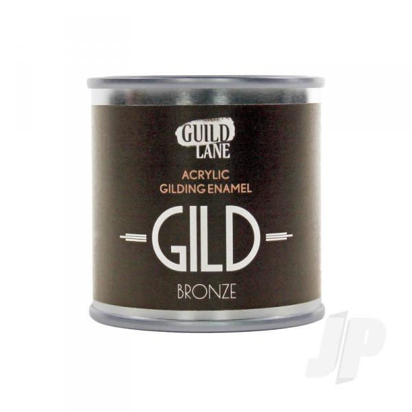 GILD Peinture acrylique émail à dorer bronze (Pot de 125 ml) - GLDGDBR0125