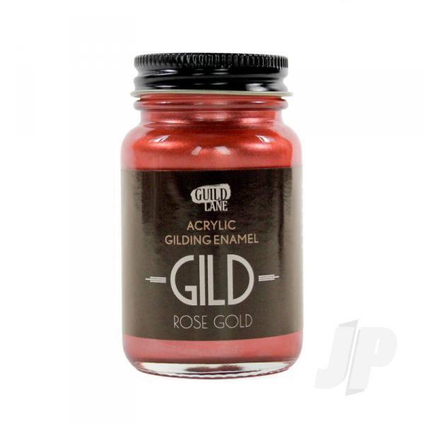 GILD Peinture acrylique pour dorure et émail Rose Gold (Pot de 60ml) - GLDGDRG0060