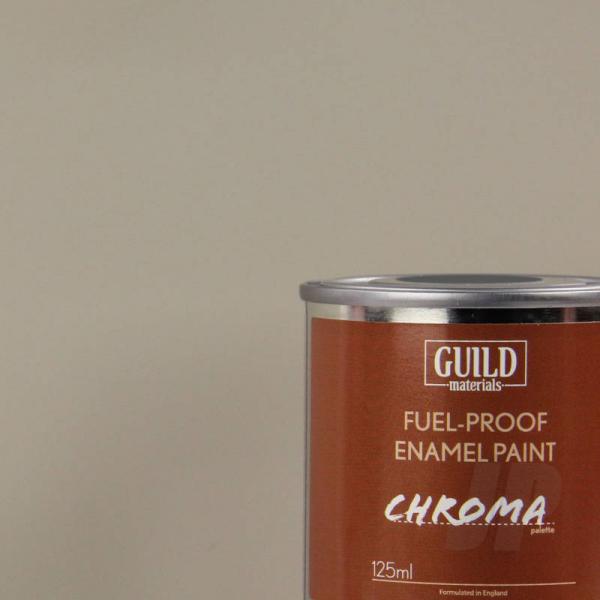 Peinture Chroma Matt Enamel (Résistant Carburant) Gris Clair - Light Grey (Pot 125ml) - Guild Materi - GLDCHR6310