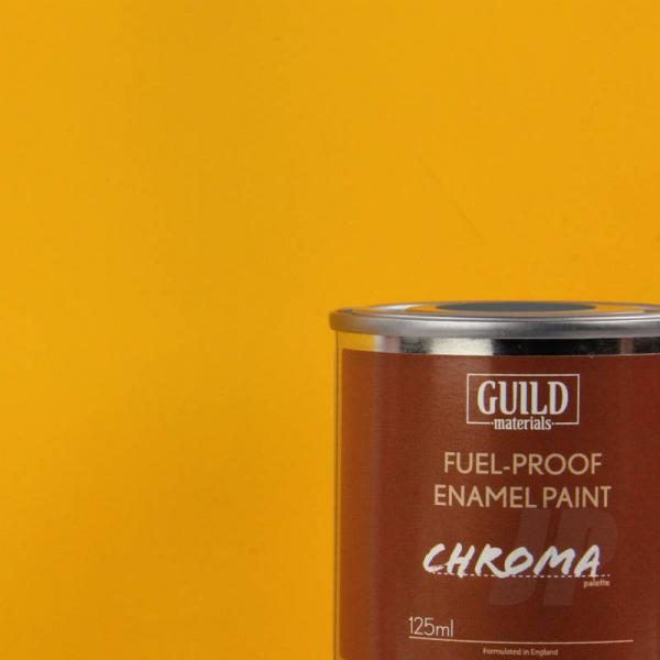 Peinture Chroma Matt Enamel (Résistant Carburant) Cub Yellow (Pot 125ml) - Guild Materials - GLDCHR6302