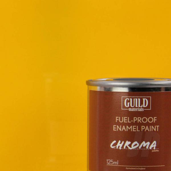 Peinture Chroma Gloss Enamel (Résistant Carburant) Cub Yellow (Pot 125ml) - Guild Materials - GLDCHR6202