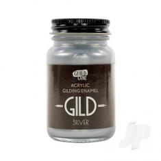 GILD Peinture acrylique émail à dorer argent (pot de 60ml)