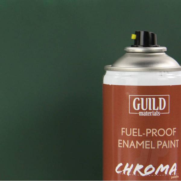 Peinture Chroma Matt Enamel (Résistant Carburant) Vert Foncé - Dark Vert (400ml Aerosol) - Guild Mat - GLDCHR6512