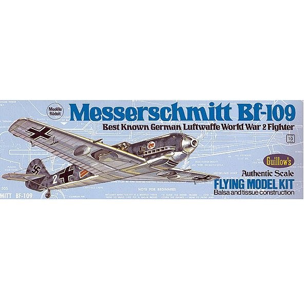 Maquette avion en bois : Messerschmitt BF-109 - Guillows-0280505