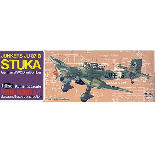 Maquette avion en bois : Stuka JU-87B - Guillows-0280508