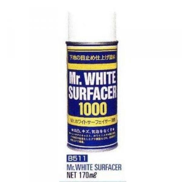 Mr Hobby -Gunze Mr. White Surfacer 1000 Spray (170 ml)  - B-511