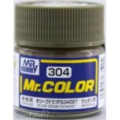 Mr Hobby -Gunze Mr. Color (10 ml) Olive Drab FS34087 
