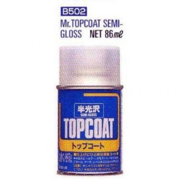 Mr Hobby -Gunze Mr. Top Coat Semi-Gloss Spray (86 ml)  - B-502